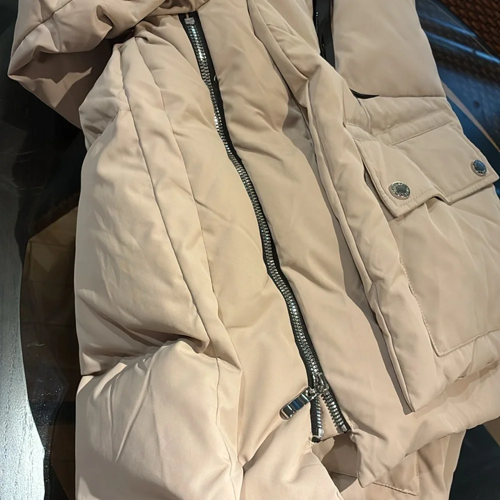 Orolay Light Tan Puffer Jacket Quilted Insulated Size Small - Picture 11 of 11